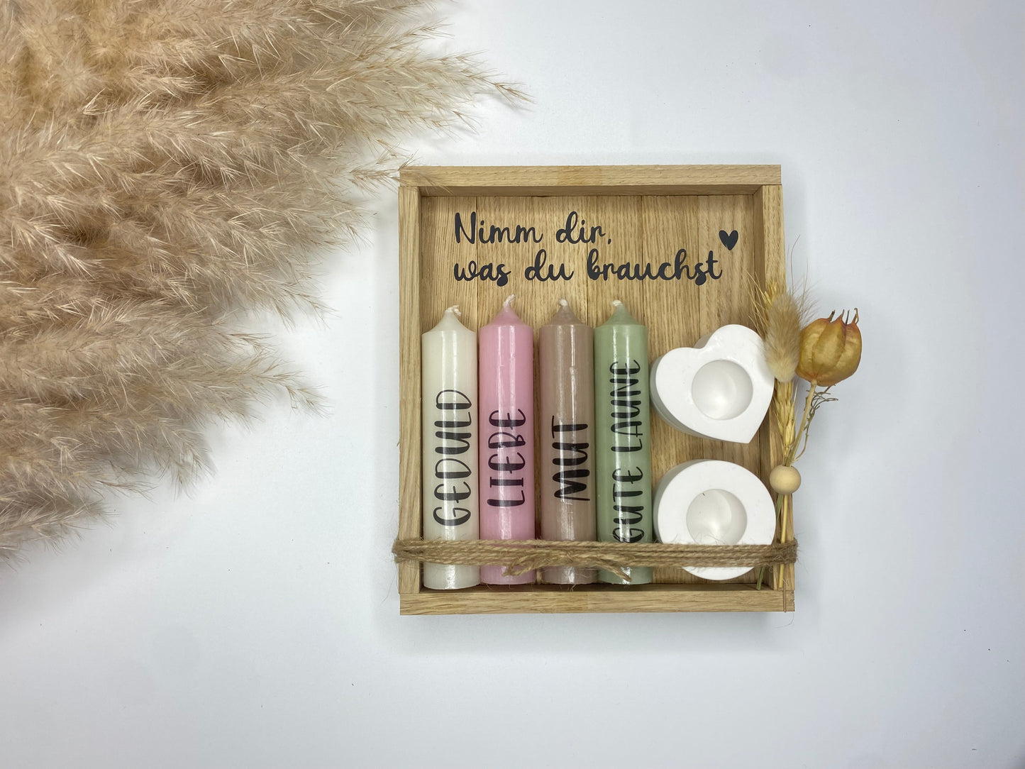 Kerzenset „nimm dir was du brauchst“
