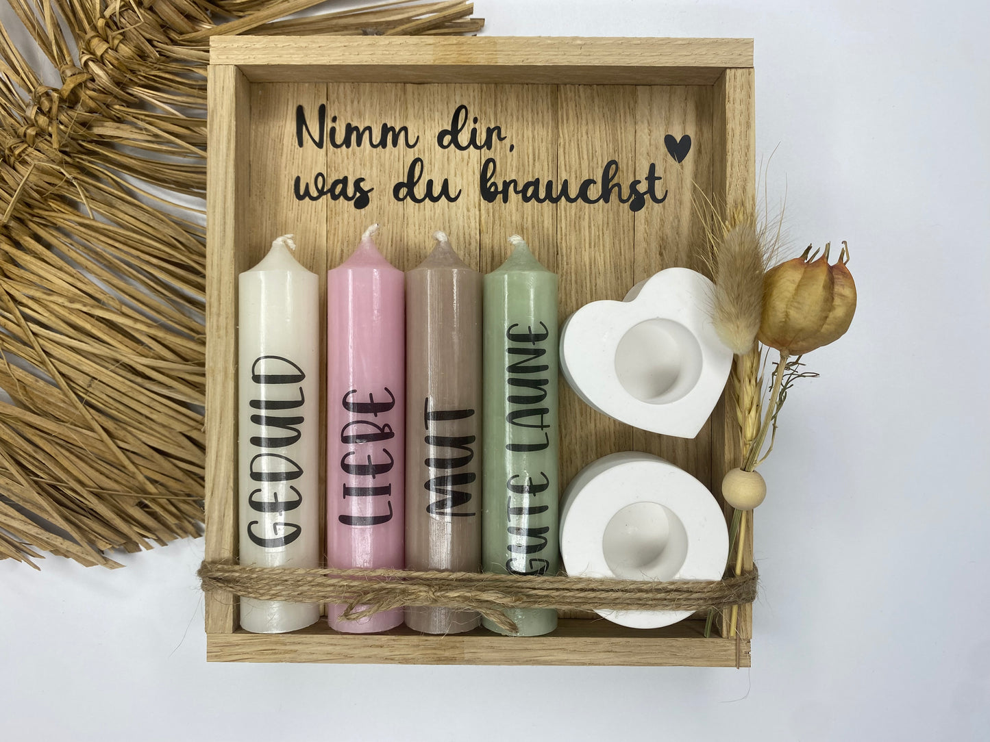 Kerzenset „nimm dir was du brauchst“