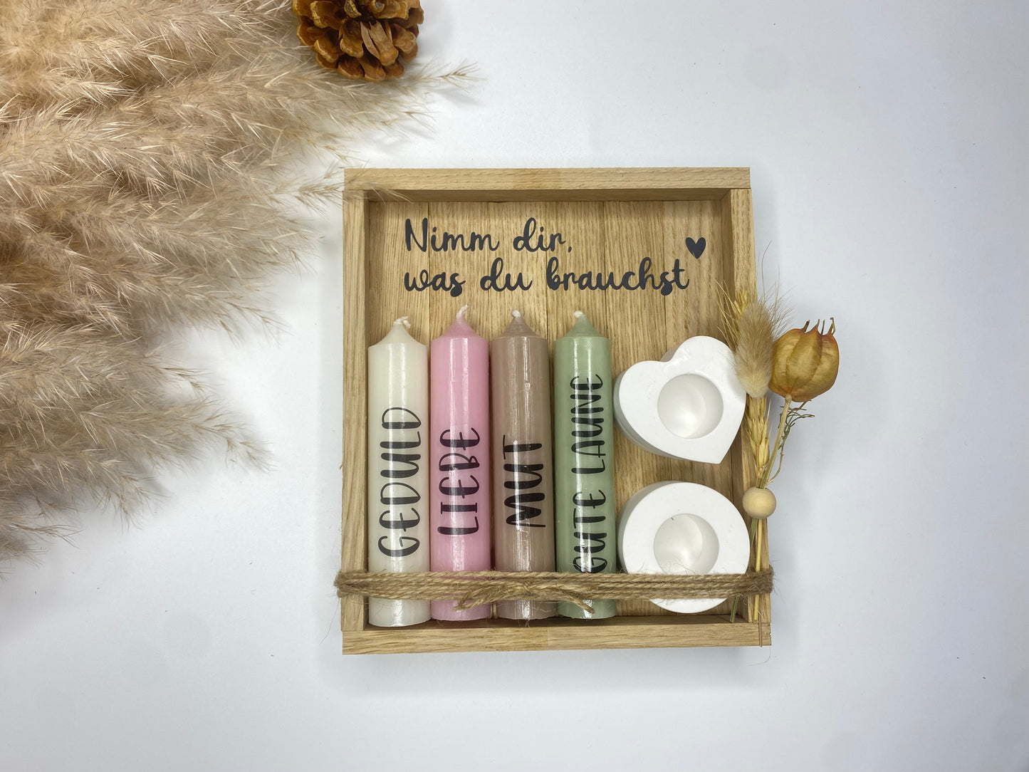 Kerzenset „nimm dir was du brauchst“