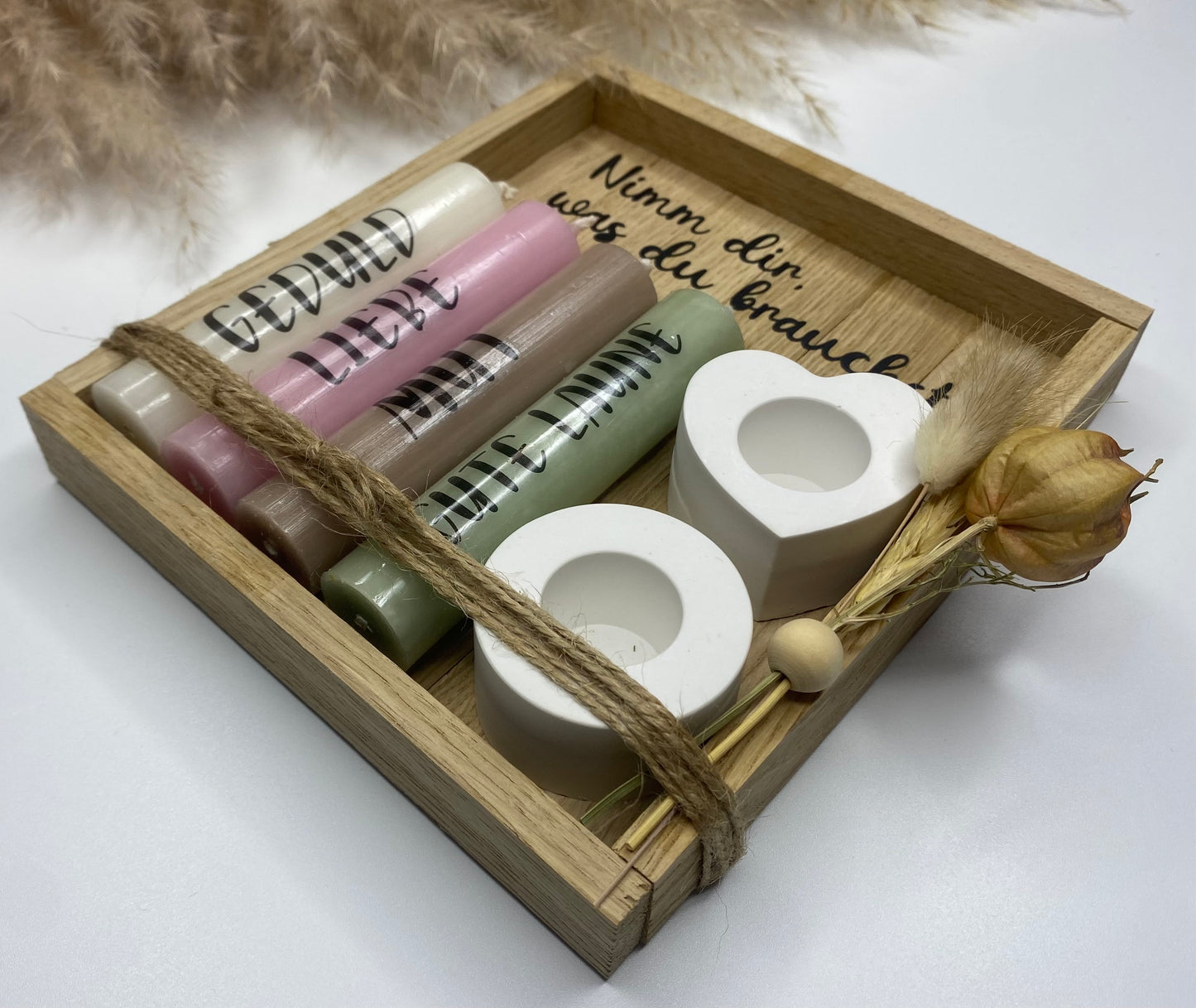 Kerzenset „nimm dir was du brauchst“