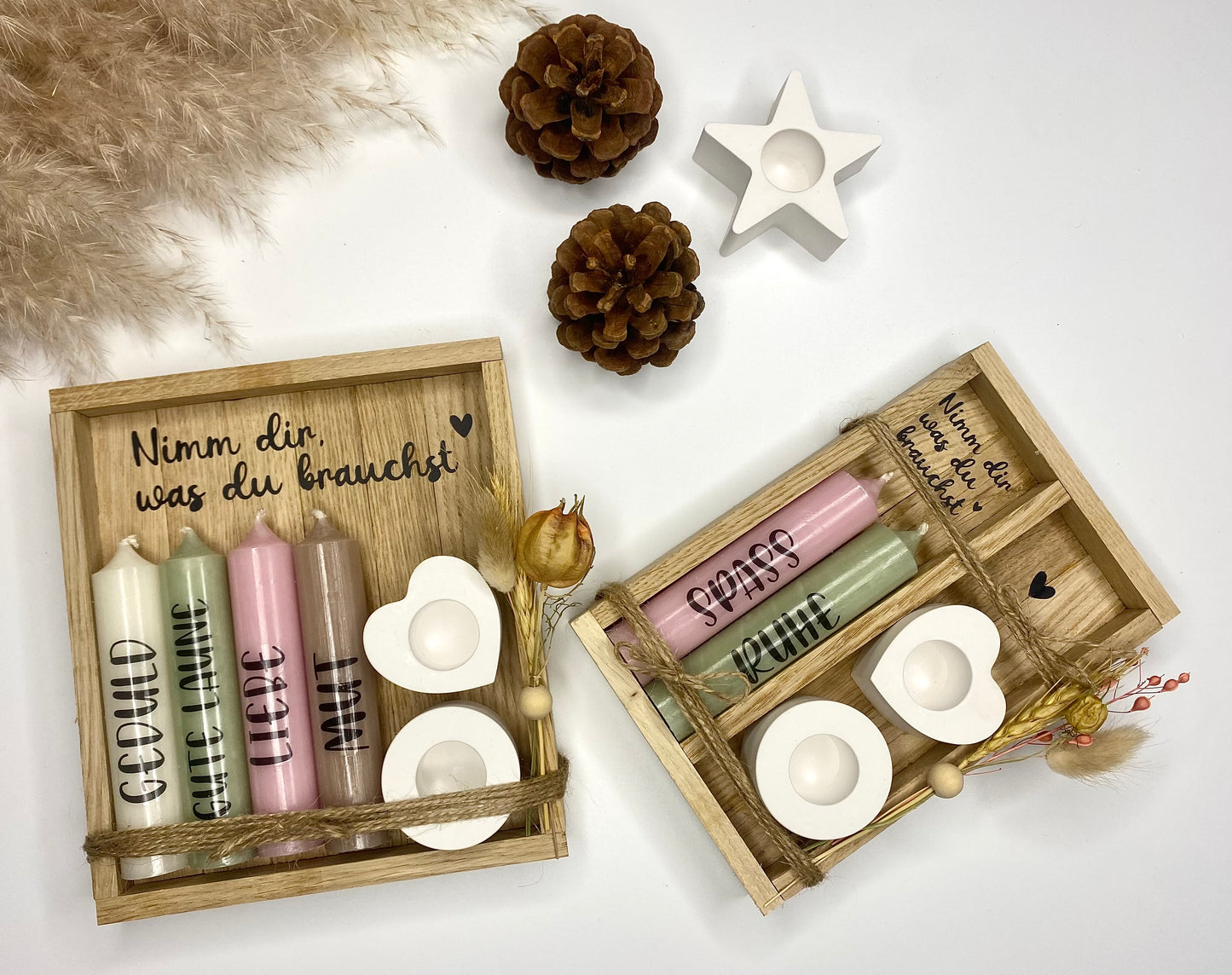 Kerzenset „nimm dir was du brauchst“