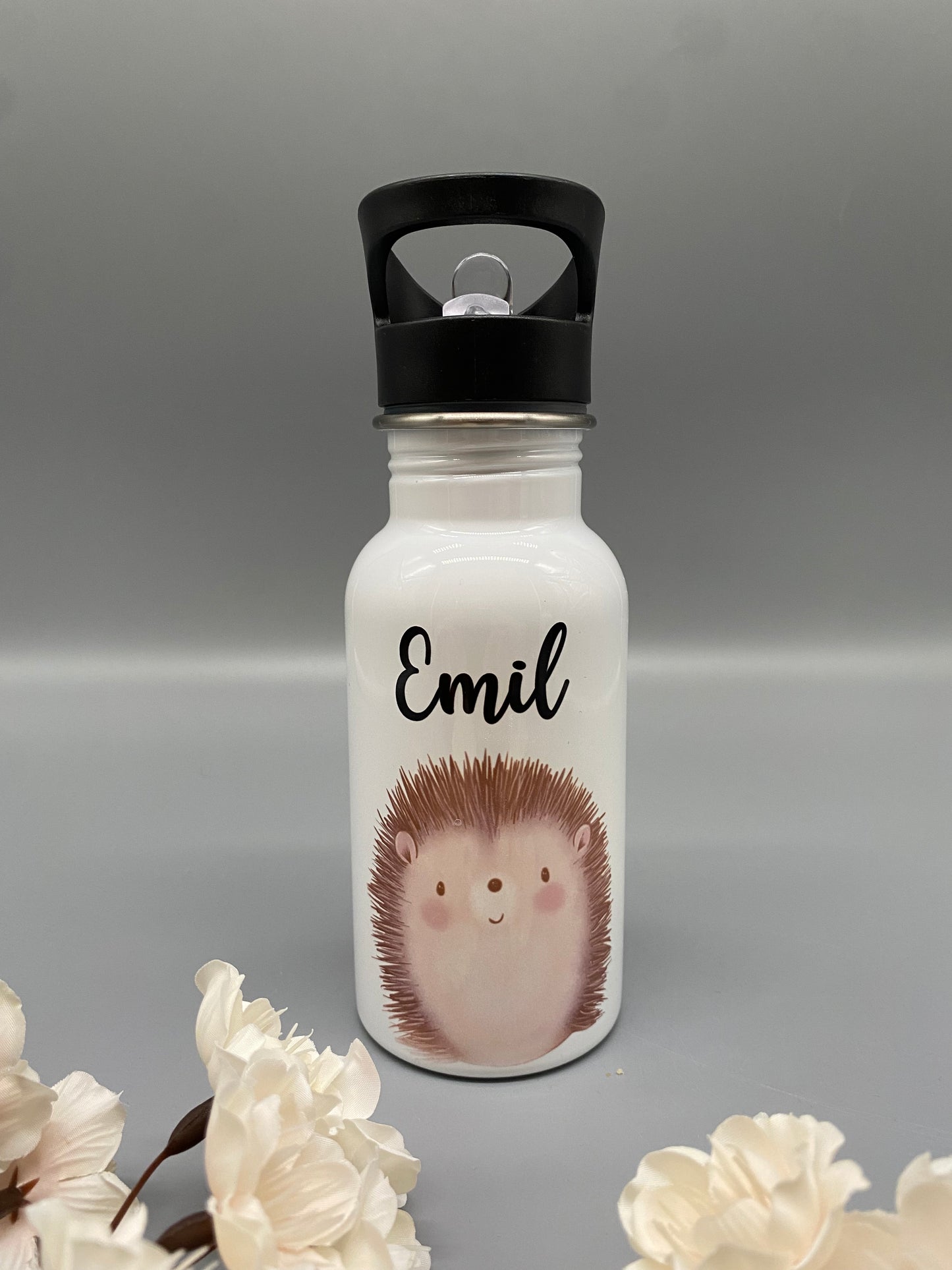 Trinkflasche mit Name * Waldtiere * Personalisierte Trinkflasche * Kindertrinkflasche *