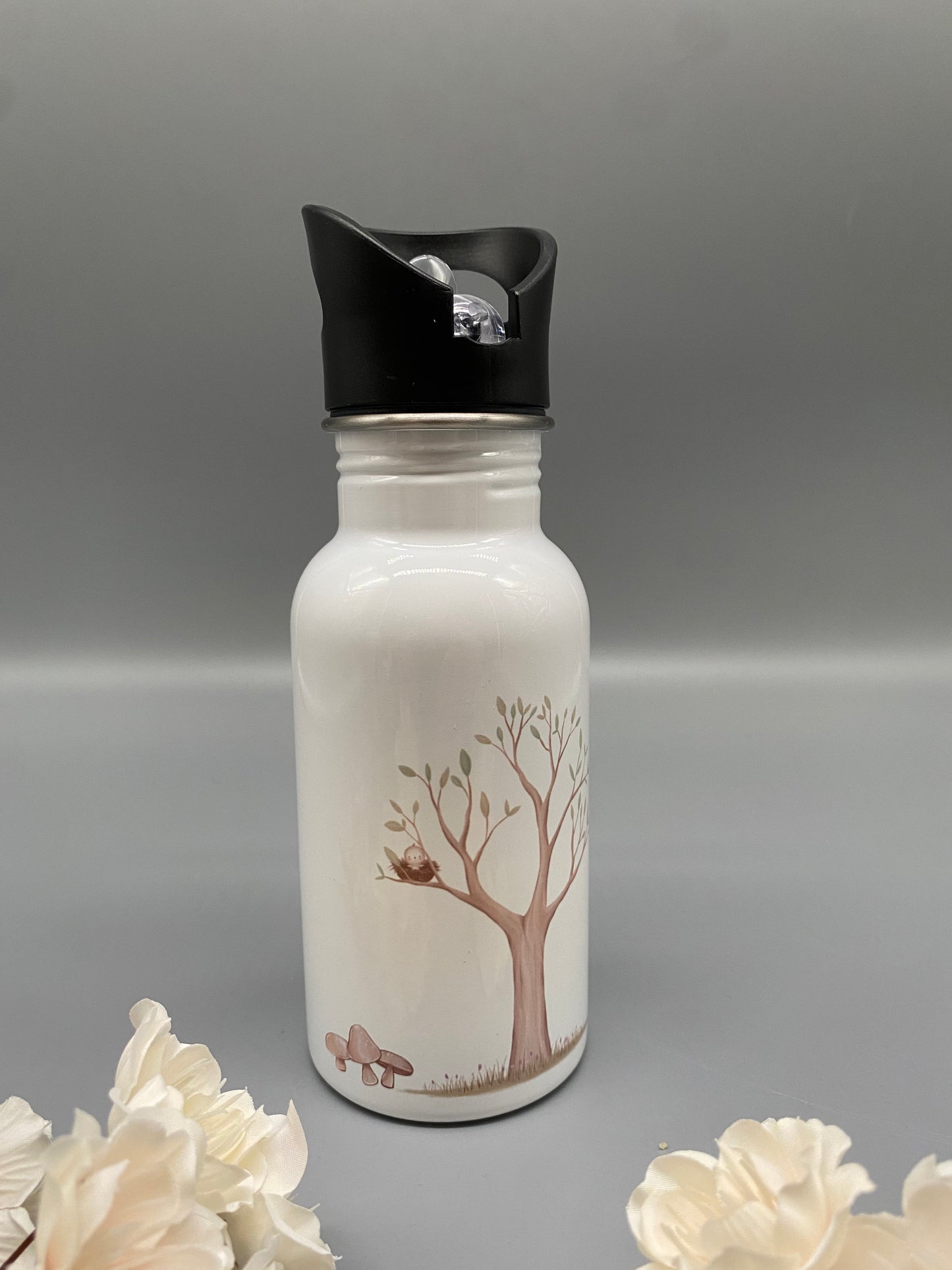 Trinkflasche mit Name * Waldtiere * Personalisierte Trinkflasche * Kindertrinkflasche *