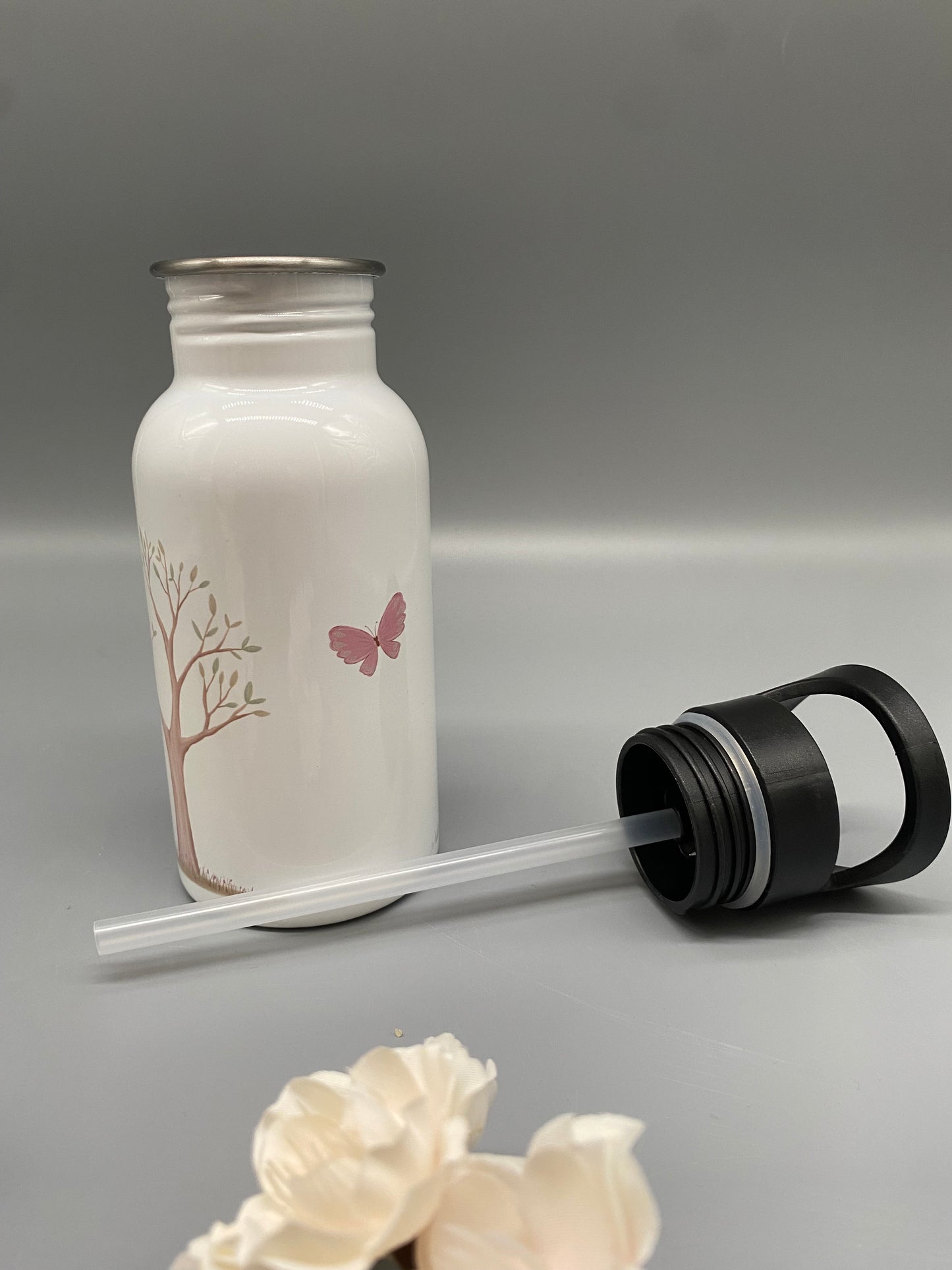 Trinkflasche mit Name * Waldtiere * Personalisierte Trinkflasche * Kindertrinkflasche *