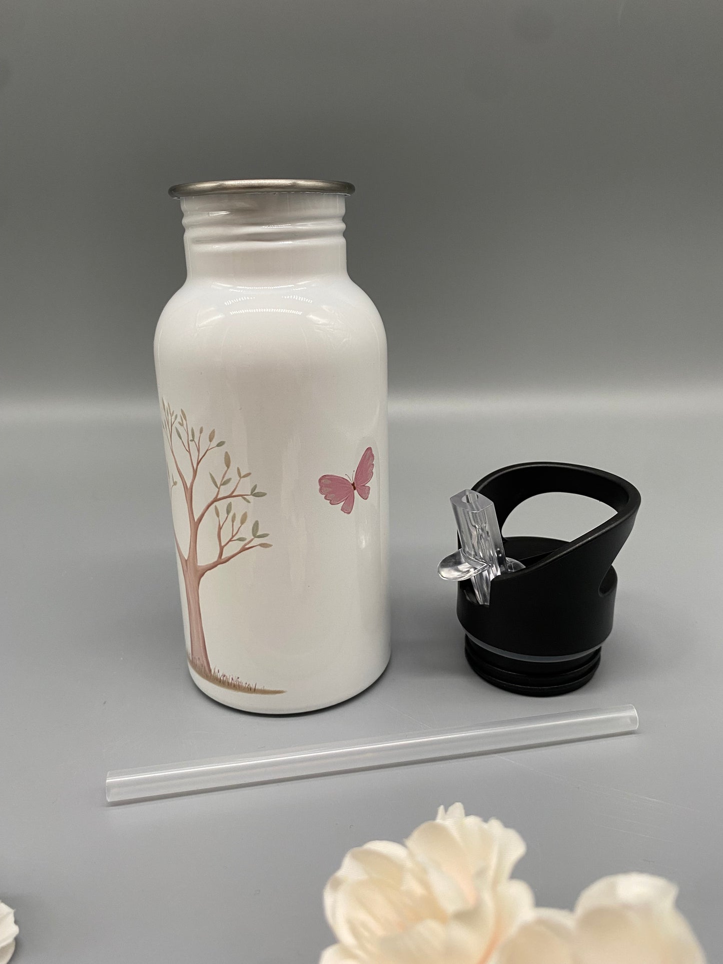 Trinkflasche mit Name * Waldtiere * Personalisierte Trinkflasche * Kindertrinkflasche *